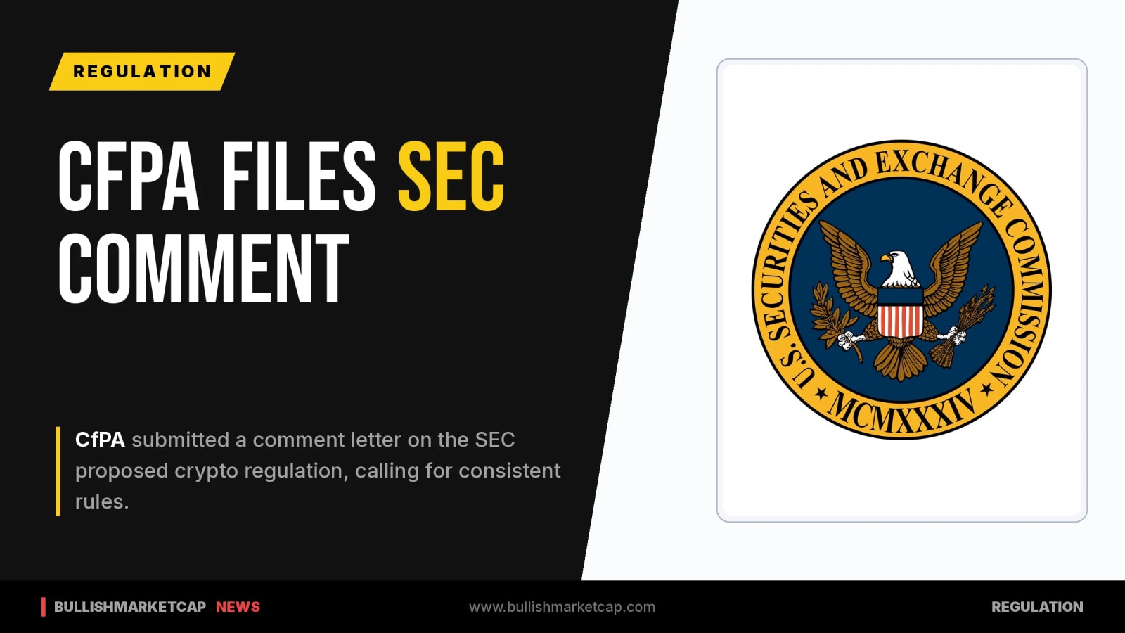 CfPA Submits Comment On SEC Crypto Regulation Proposal
