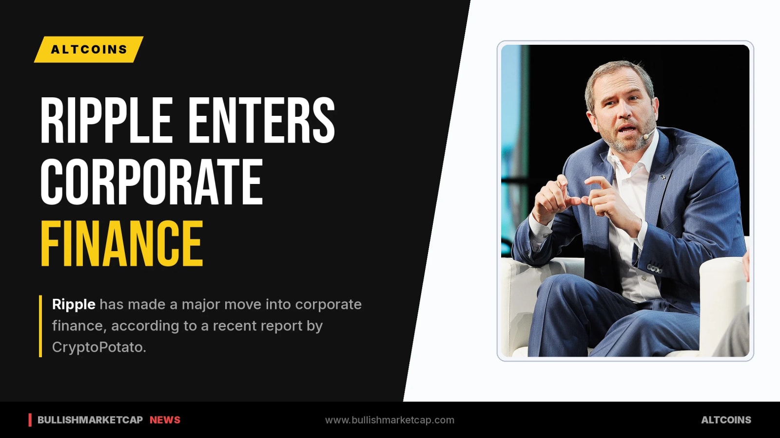 Ripple Expands Into Corporate Finance