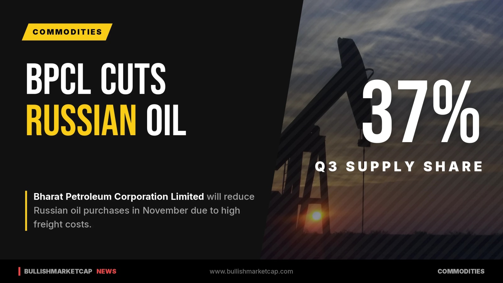 India’s BPCL to Cut Russian Oil Imports Due to Costs