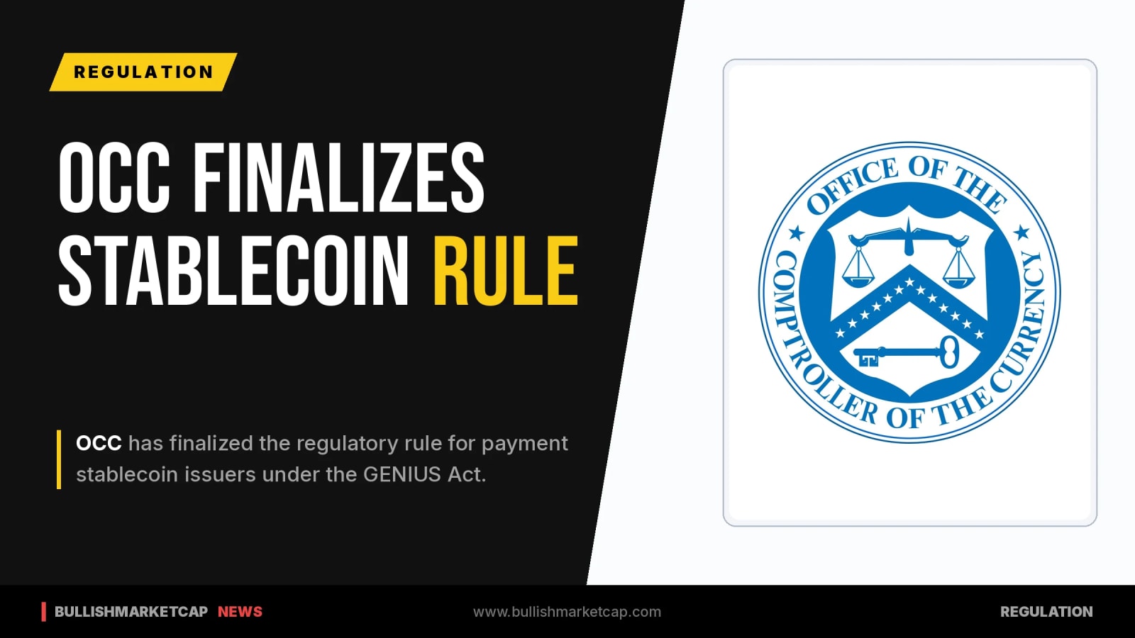 OCC Finalizes GENIUS Act Rule for Stablecoins