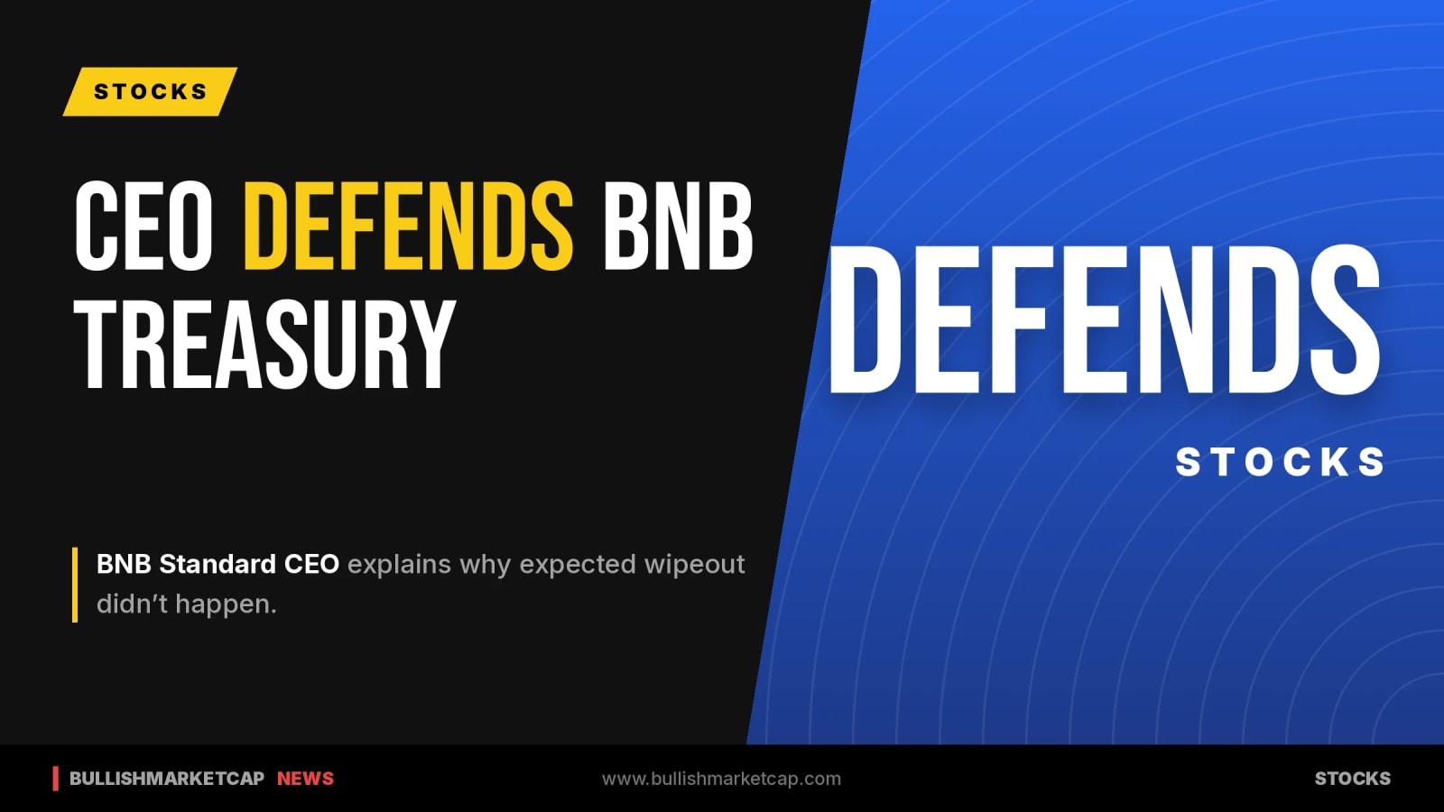 BNB Standard CEO Explains Why Expected Wipeout Didn't Happen