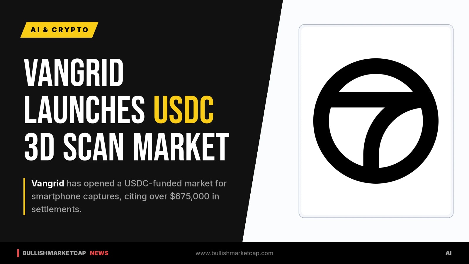 Vangrid Opens USDC Market for Smartphone 3D Scans