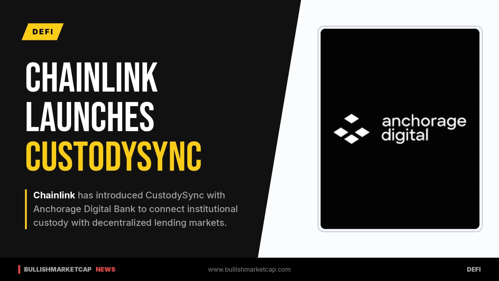 Chainlink Launches CustodySync With Anchorage Digital