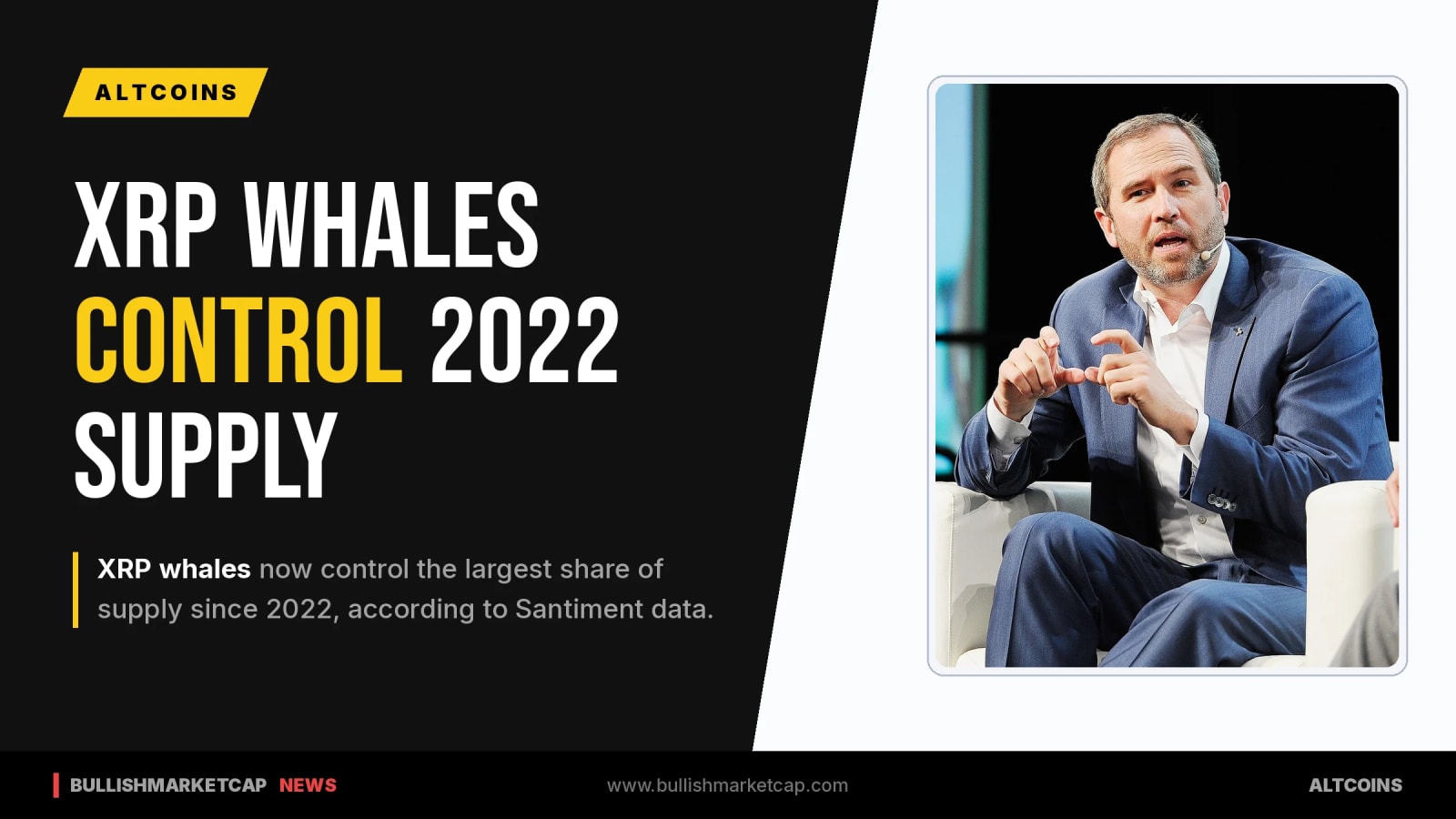 XRP Whales Control Largest Supply Share Since 2022
