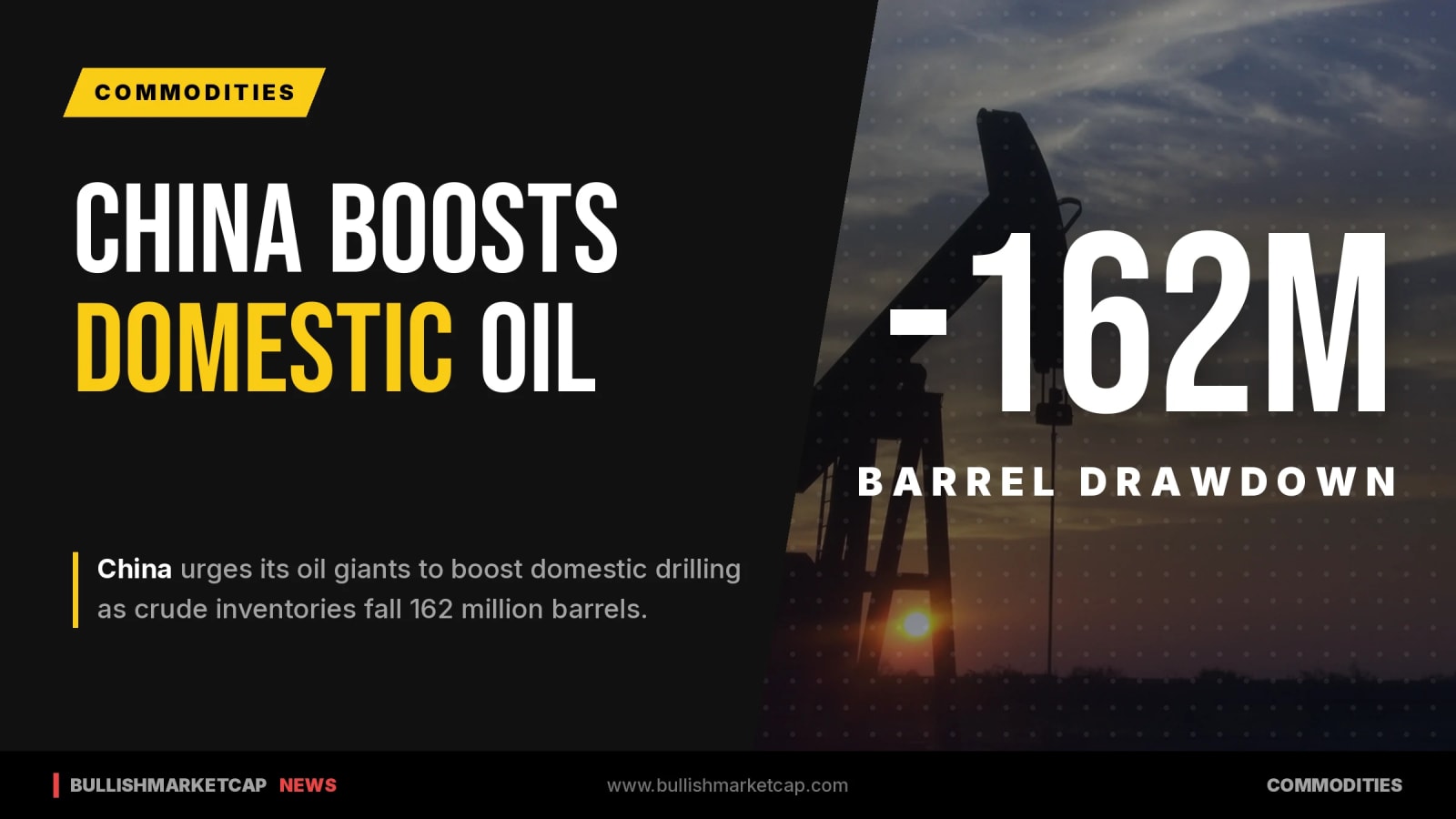 China Pushes Domestic Oil Production as Reserves Fall 162M Barrels