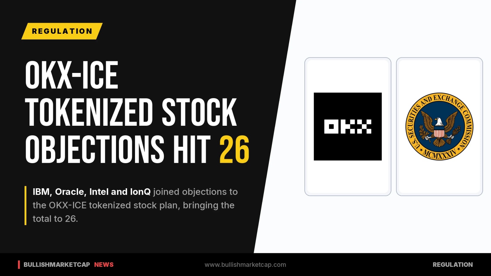 IBM, Oracle, and Intel Object to OKX-ICE Tokenized Stocks