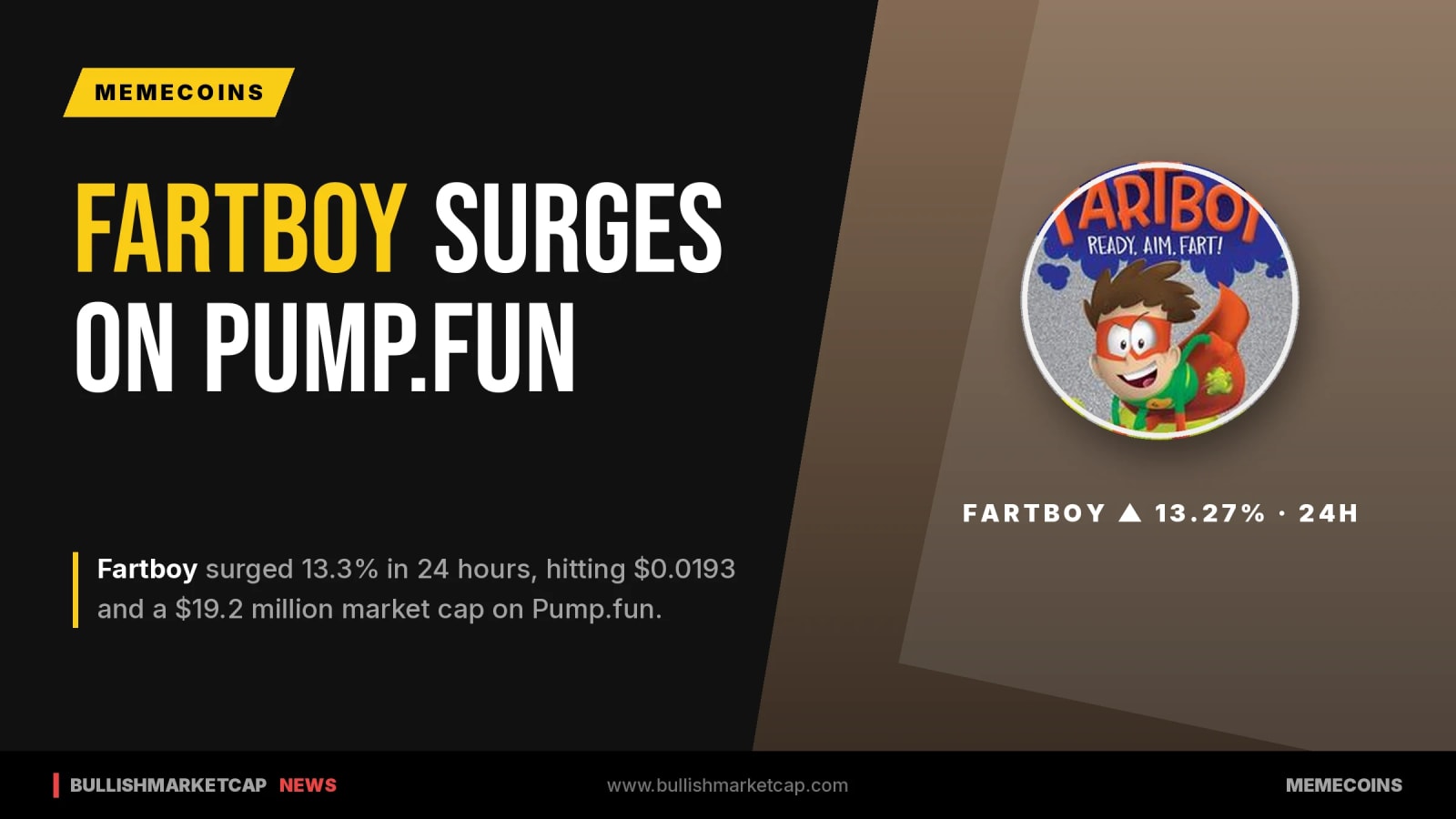 Fartboy Leads Pump.fun Tokens With 13% Jump