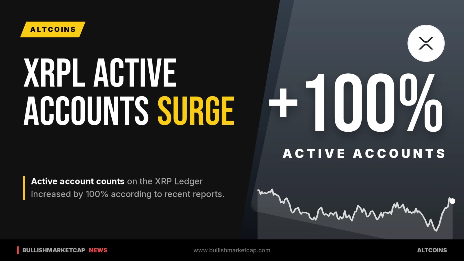 XRP Ledger Jumps 100% in Active Account Counts