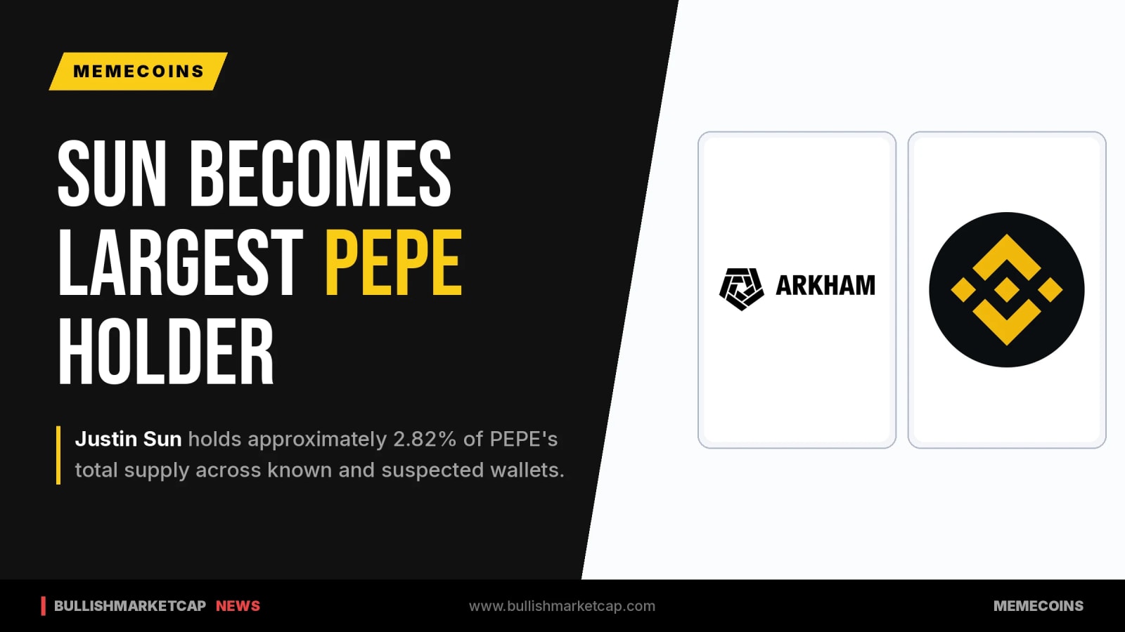 Tron Founder Justin Sun Holds $51M in PEPE Tokens