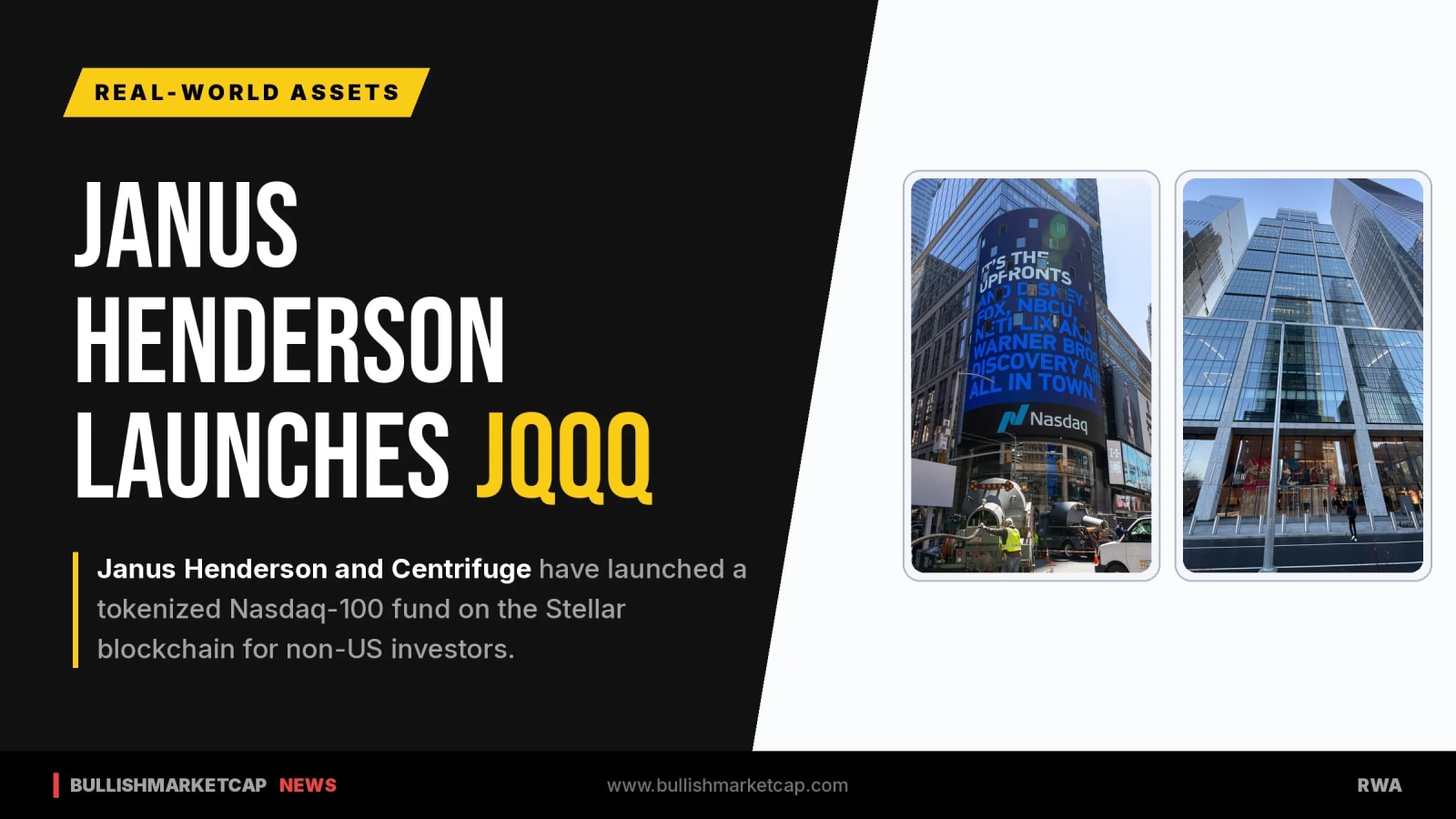 Janus Henderson And Centrifuge Launch Tokenized Nasdaq-100 Fund
