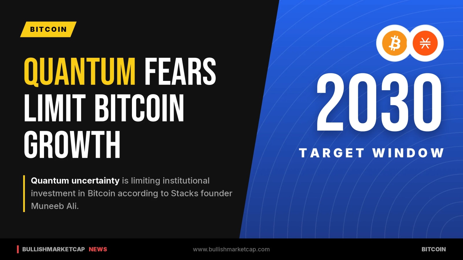 Quantum Fears Limit Bitcoin Institutional Growth, Says Stacks Founder