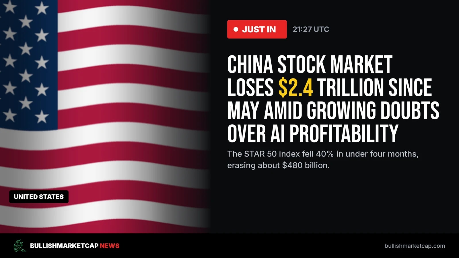 China Stock Market Drops $2.4 Trillion Amid AI Doubts