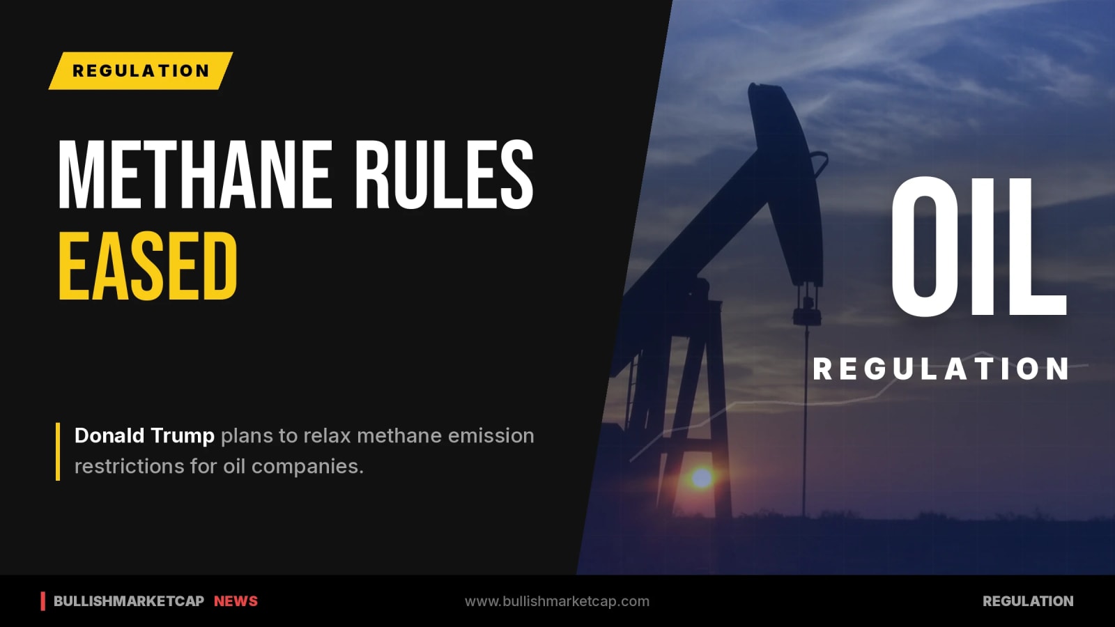Trump Plans Methane Emission Relief for Oil Companies