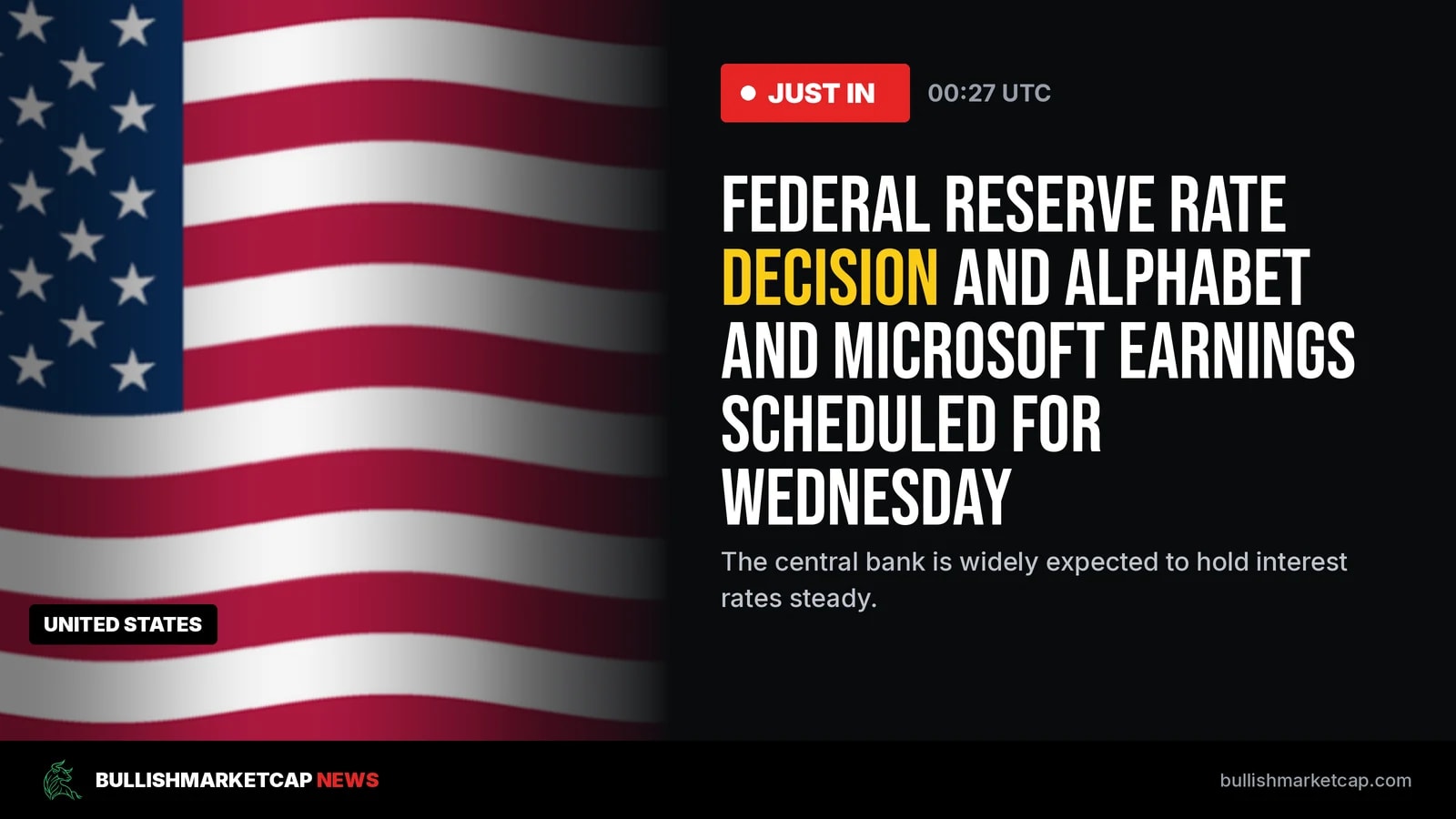 Federal Reserve Rate Decision and Mega Tech Earnings Ahead