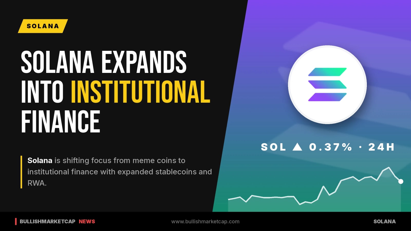 Solana Expands Into Institutional Finance With Stablecoins and RWA