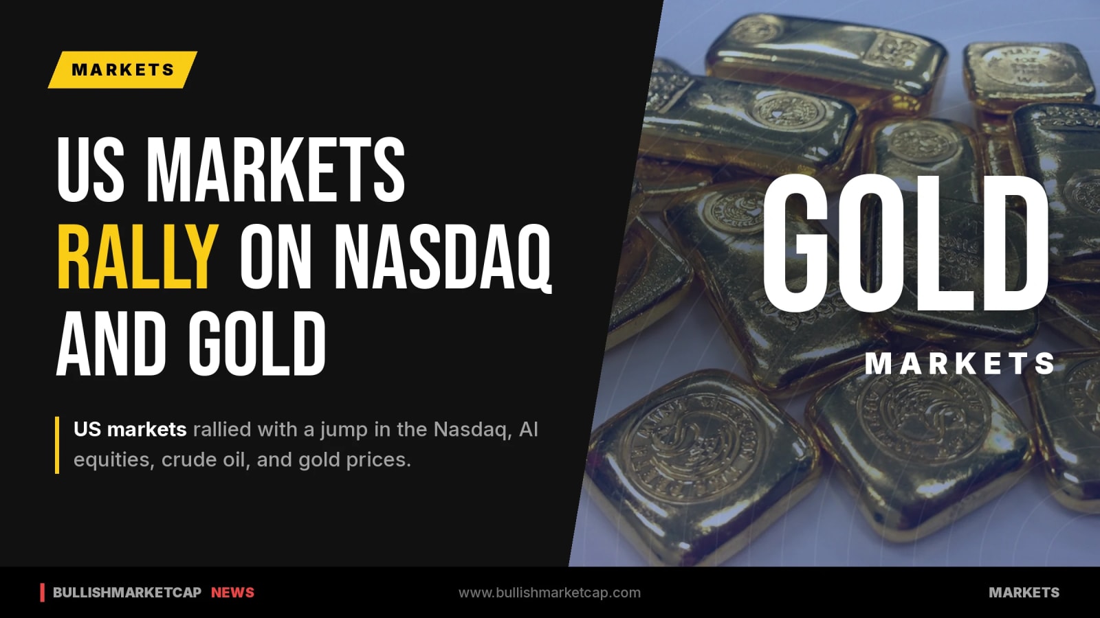 US Markets Rally As Nasdaq Jumps And Gold Price Rises