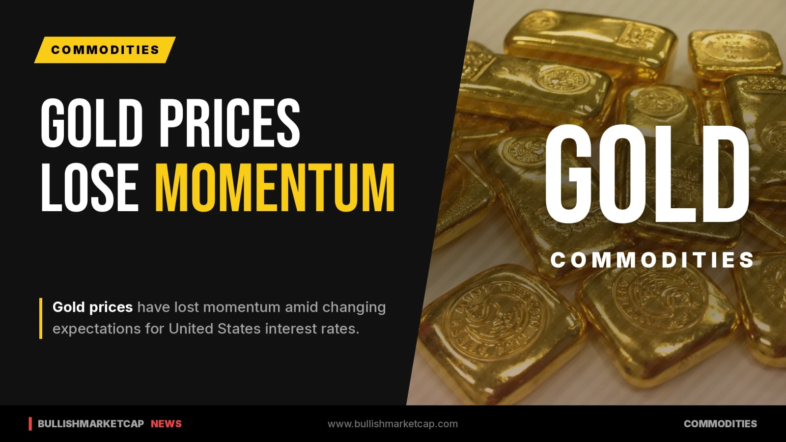 World Gold Prices Lose Momentum Amid US Rate Shift Expectations