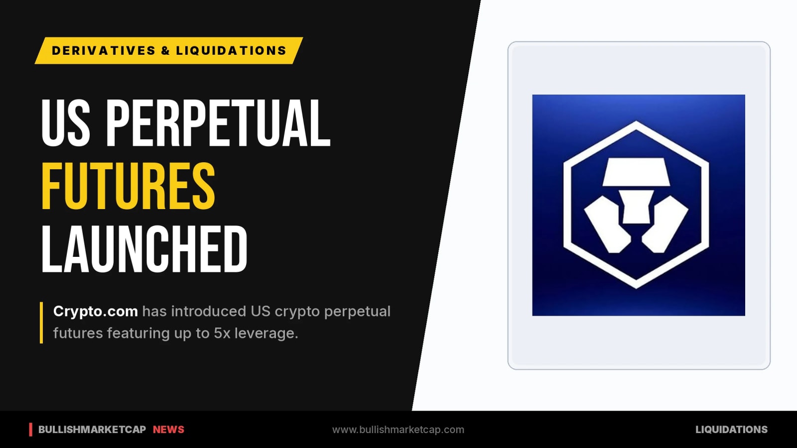 Crypto.com Launches US Perpetual Futures With 5x Leverage