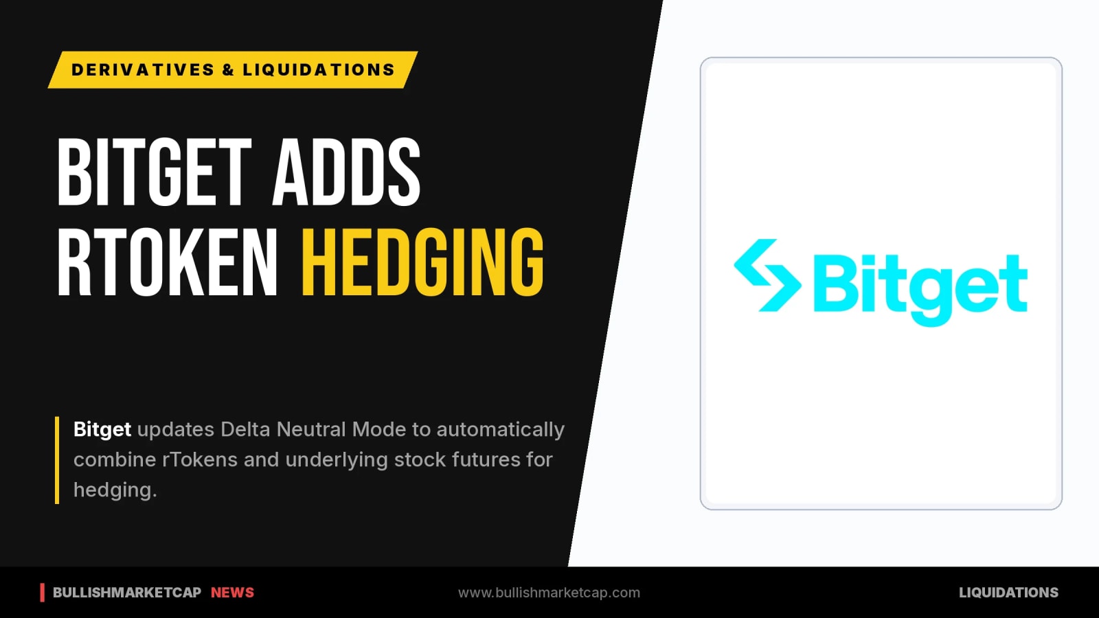 Bitget Adds rToken Hedging to Delta Neutral Mode