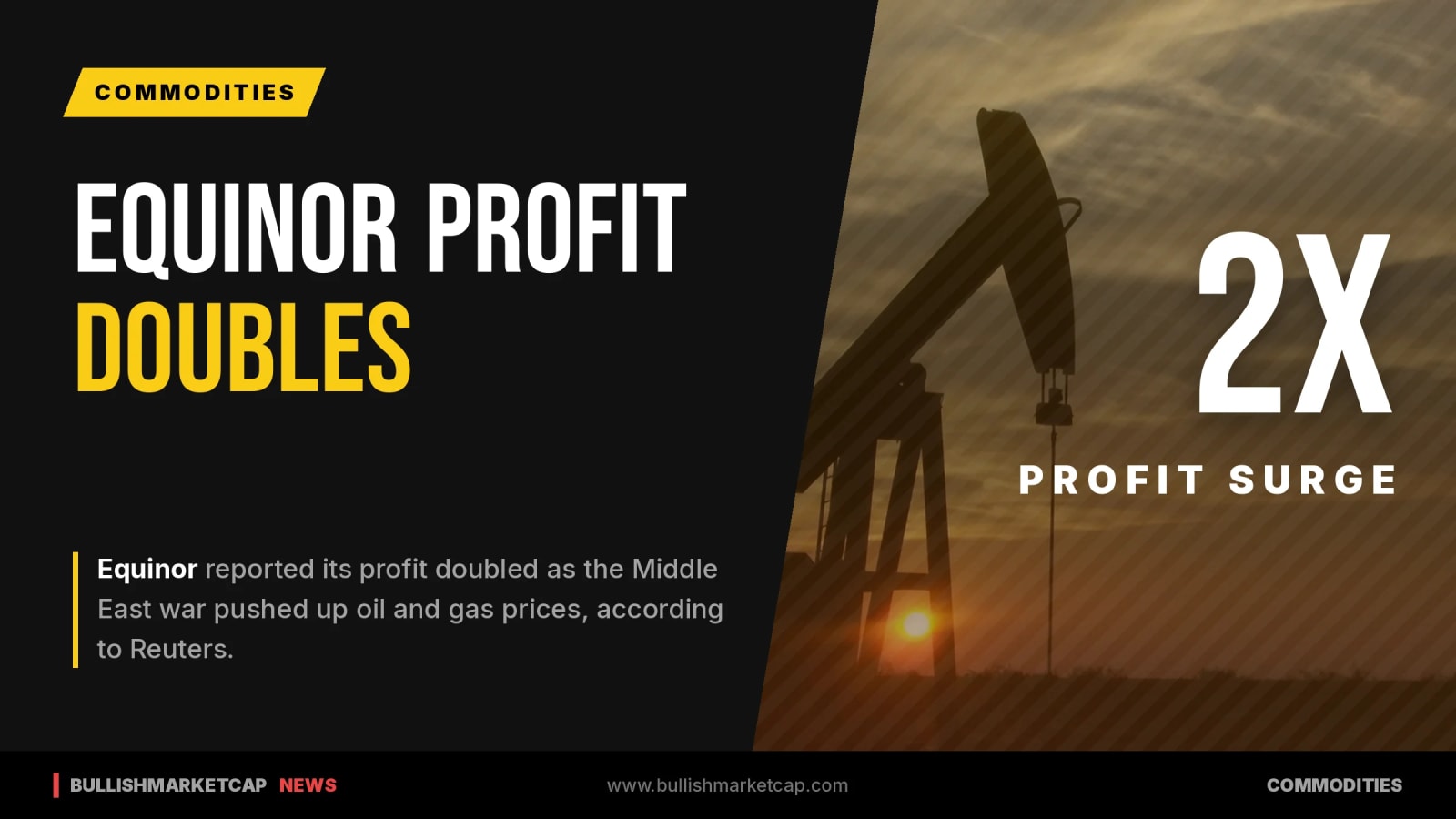Equinor Profit Doubles As Middle East Conflict Lifts Prices
