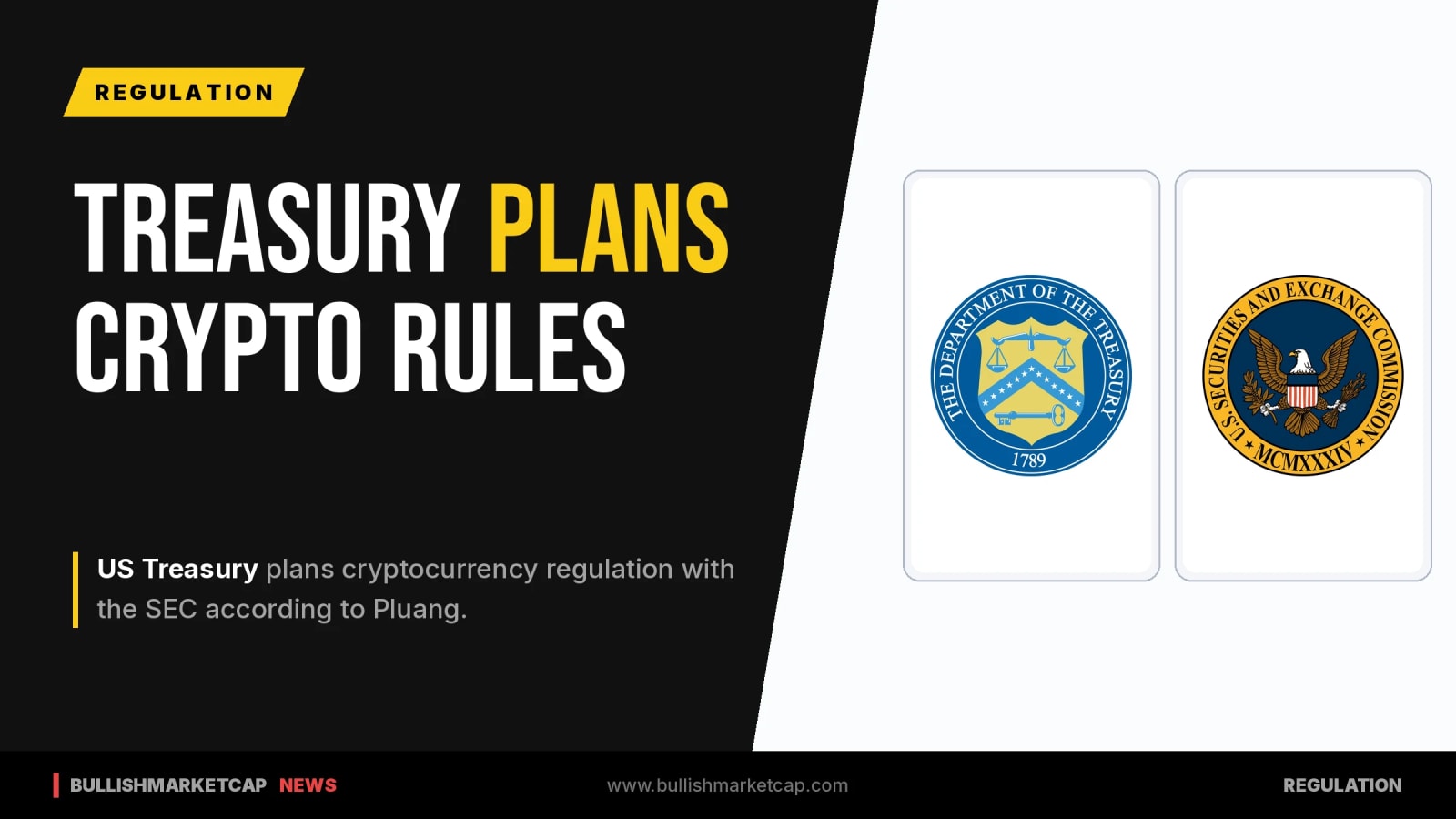 US Treasury Plans Crypto Regulation Alongside SEC