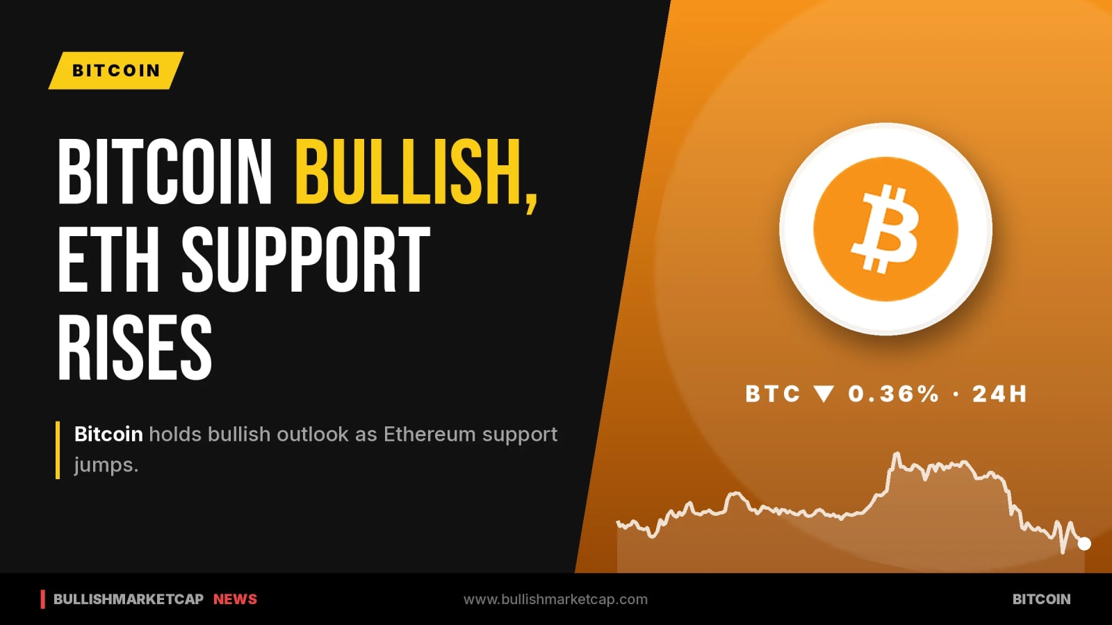 Bitcoin Holds Bullish Outlook as Ethereum Support Jumps