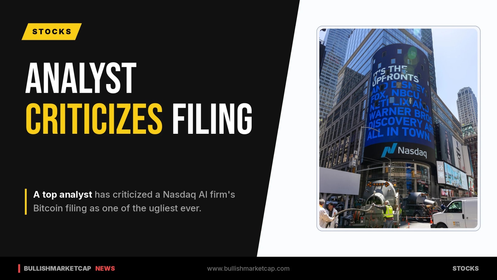 Analyst Brands Nasdaq AI Firm Bitcoin Filing One of Ugliest