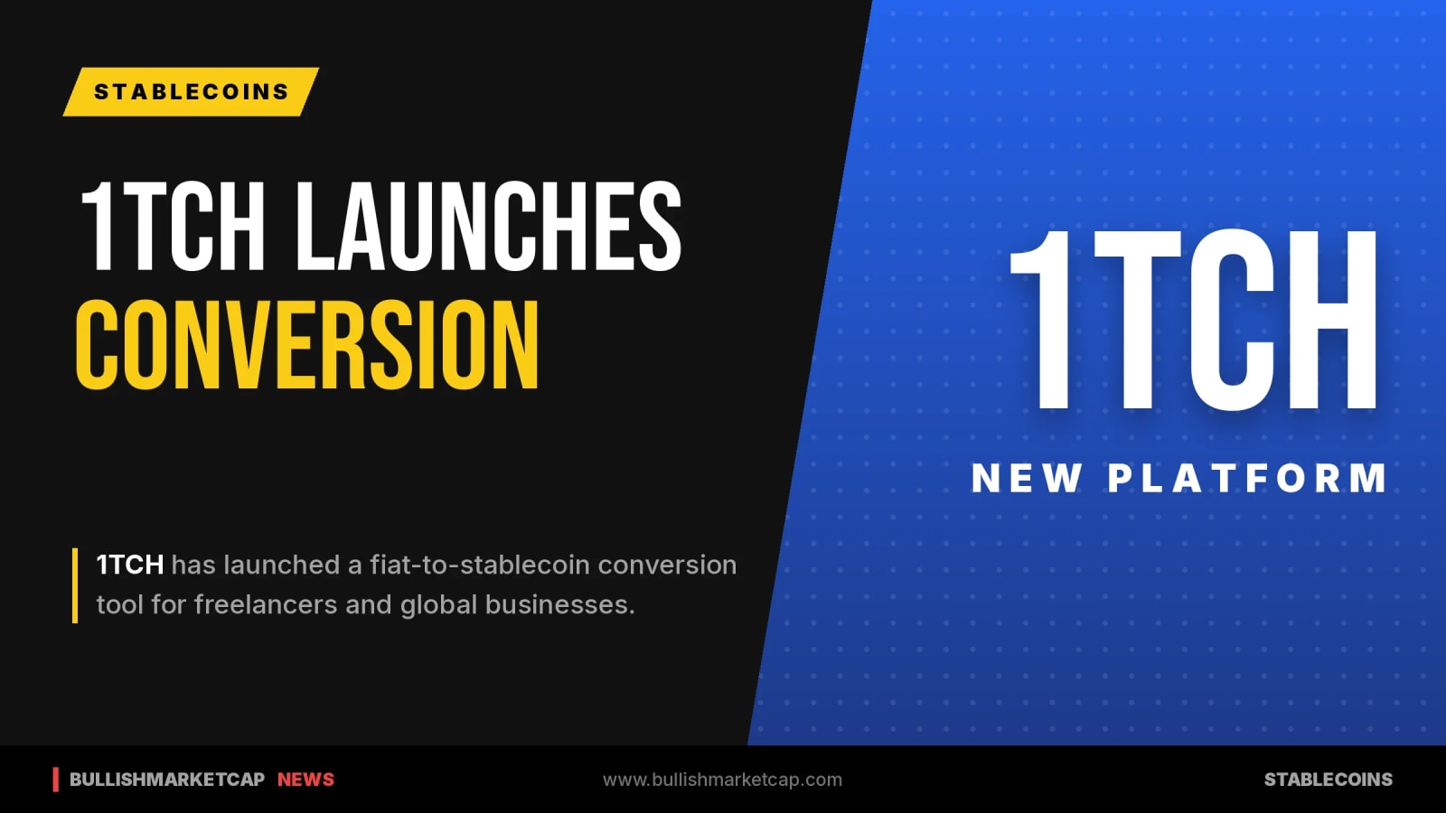 1TCH Launches Fiat-to-Stablecoin Conversion Tool