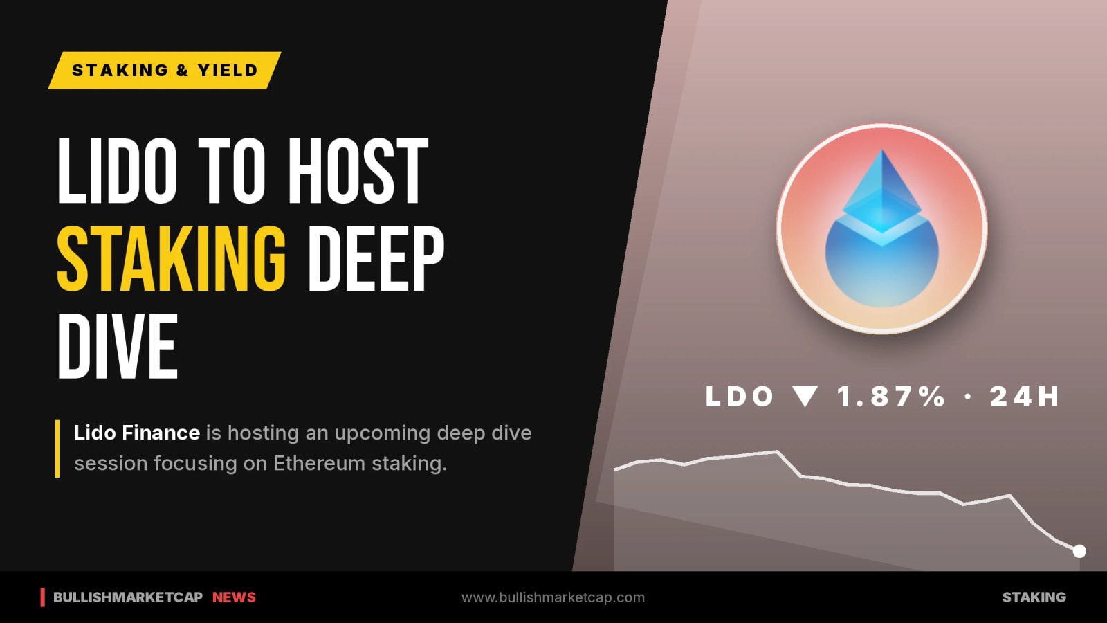 Lido Finance to Host Ethereum Staking Deep Dive