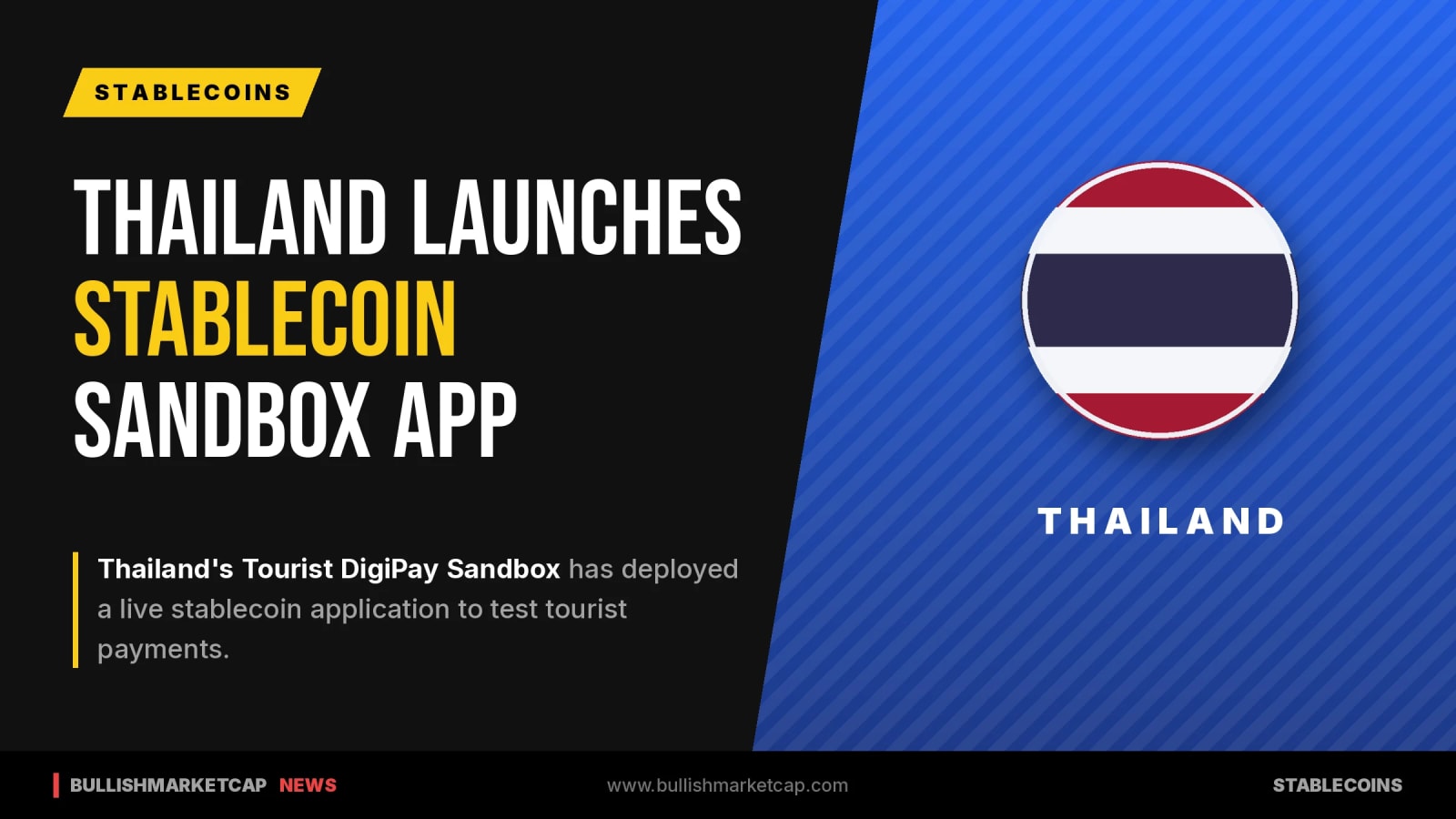 Thailand's Tourist DigiPay Sandbox Launches Live Stablecoin App