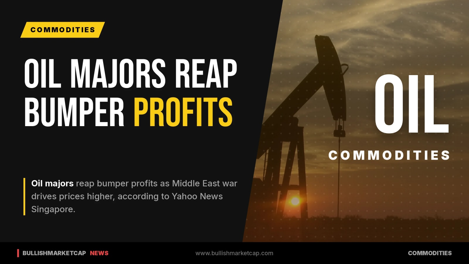 Oil Majors Report Bumper Profits Amid Mideast Conflict