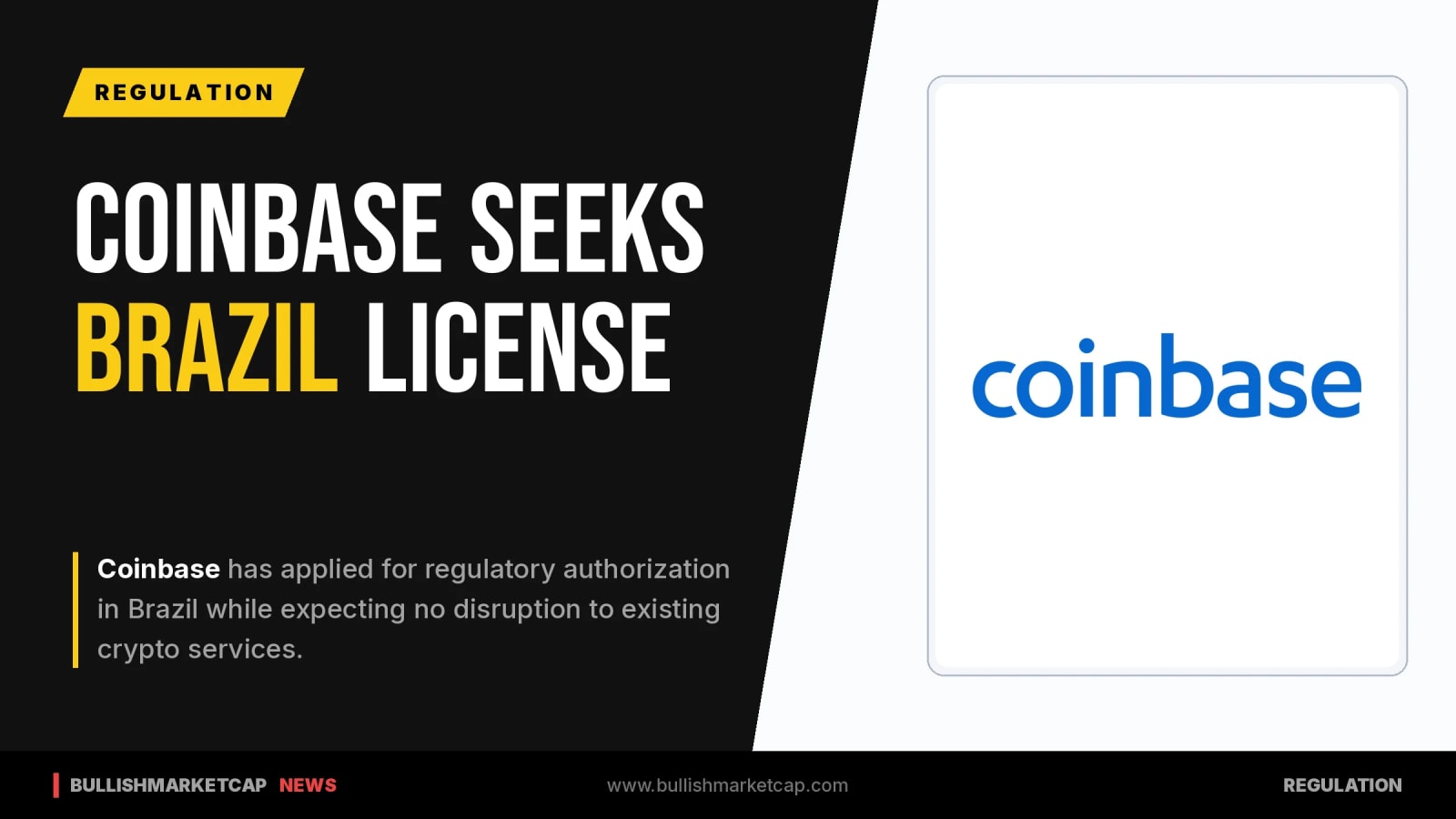 Coinbase Applies for Brazil Crypto License