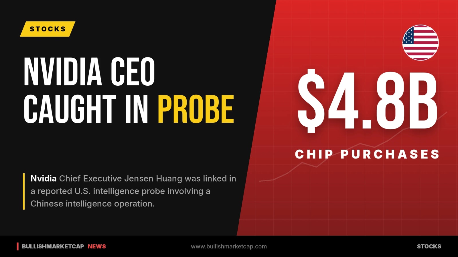 Nvidia CEO Jensen Huang Linked to Reported Chinese Spy Probe