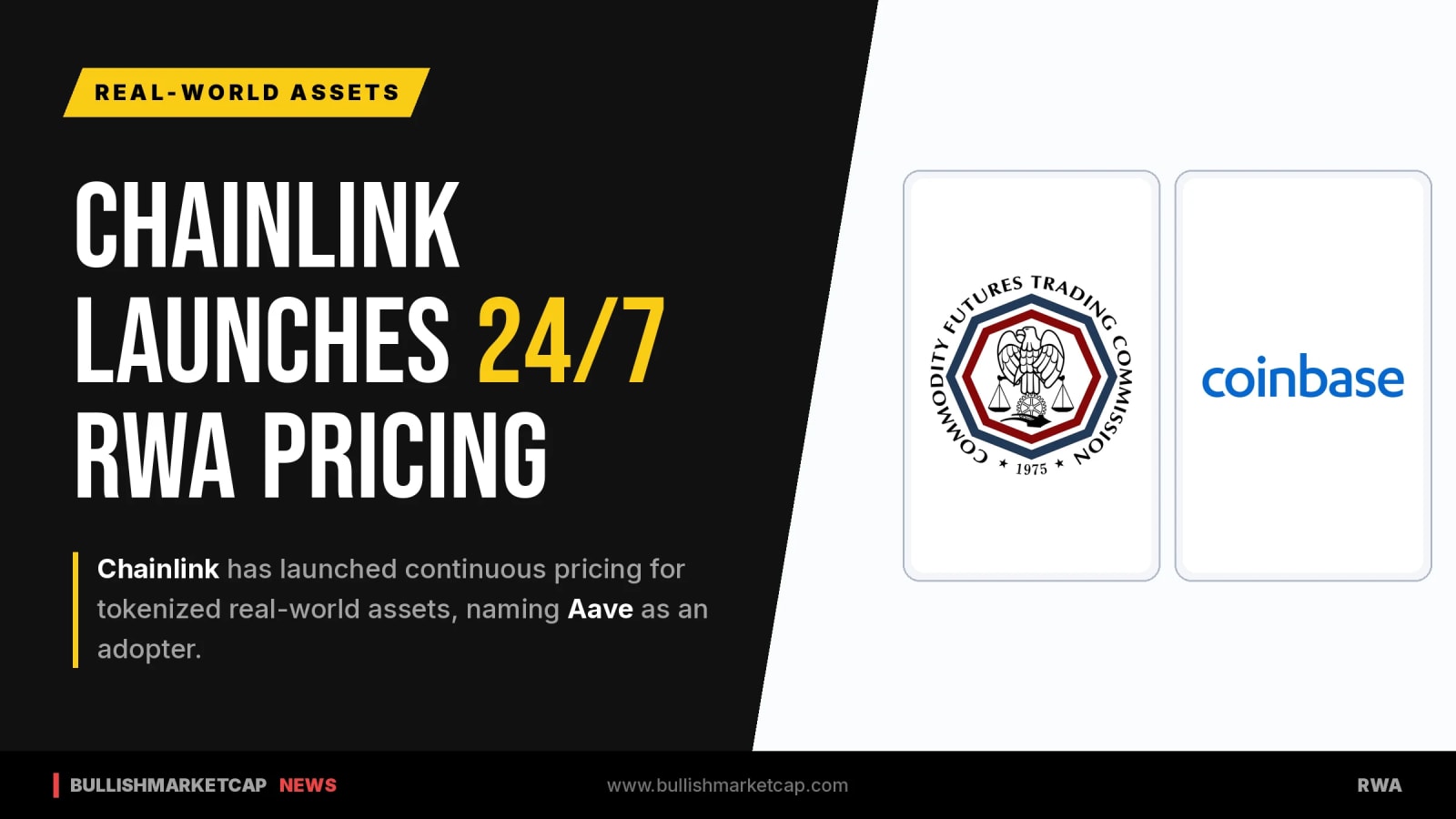 Chainlink Launches 24/7 RWA Pricing With Aave