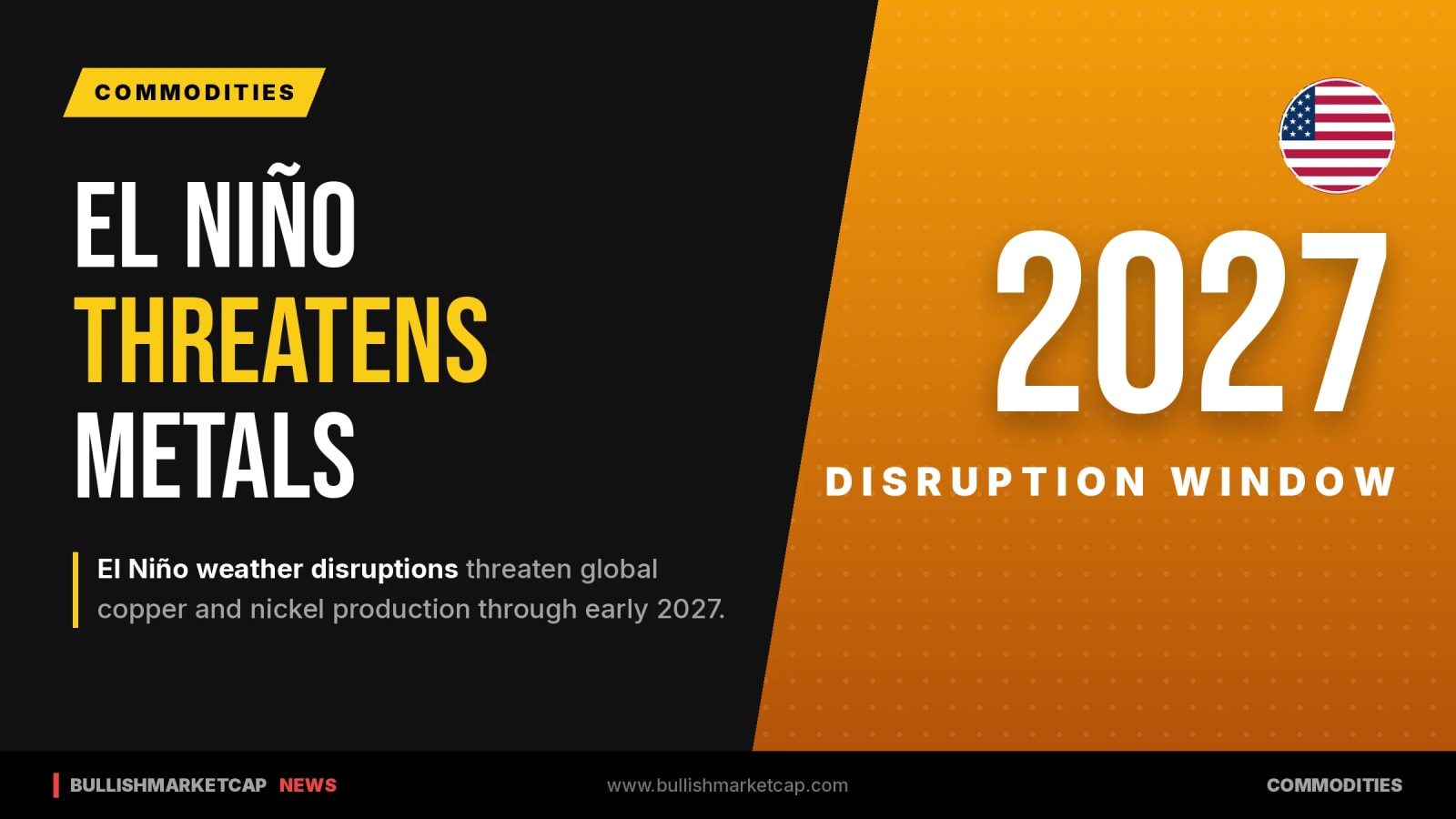 El Niño Climate Pattern Threatens Copper and Nickel Output