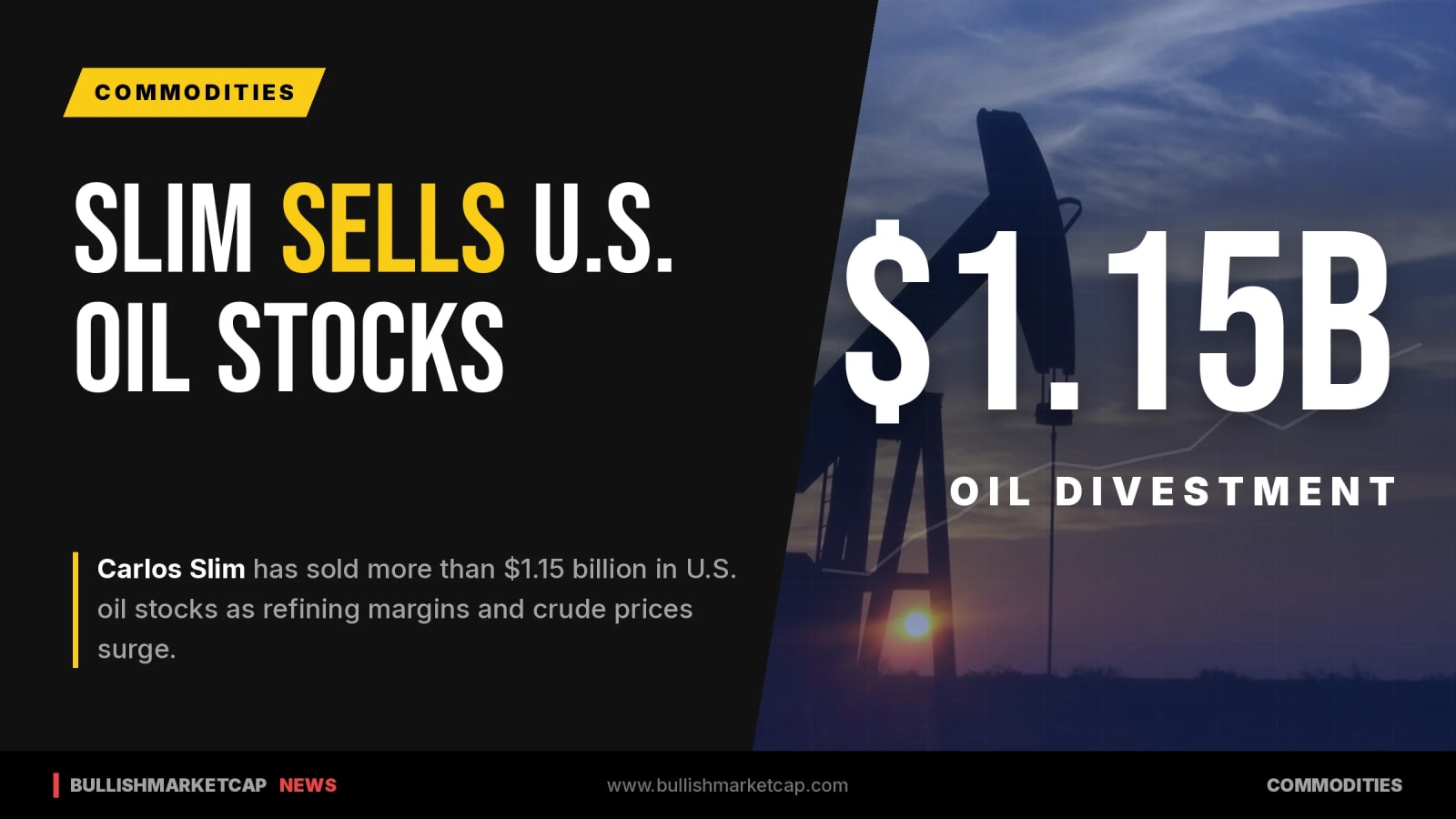 Mexico’s Richest Man Sells $1.15 Billion in U.S. Oil Stakes