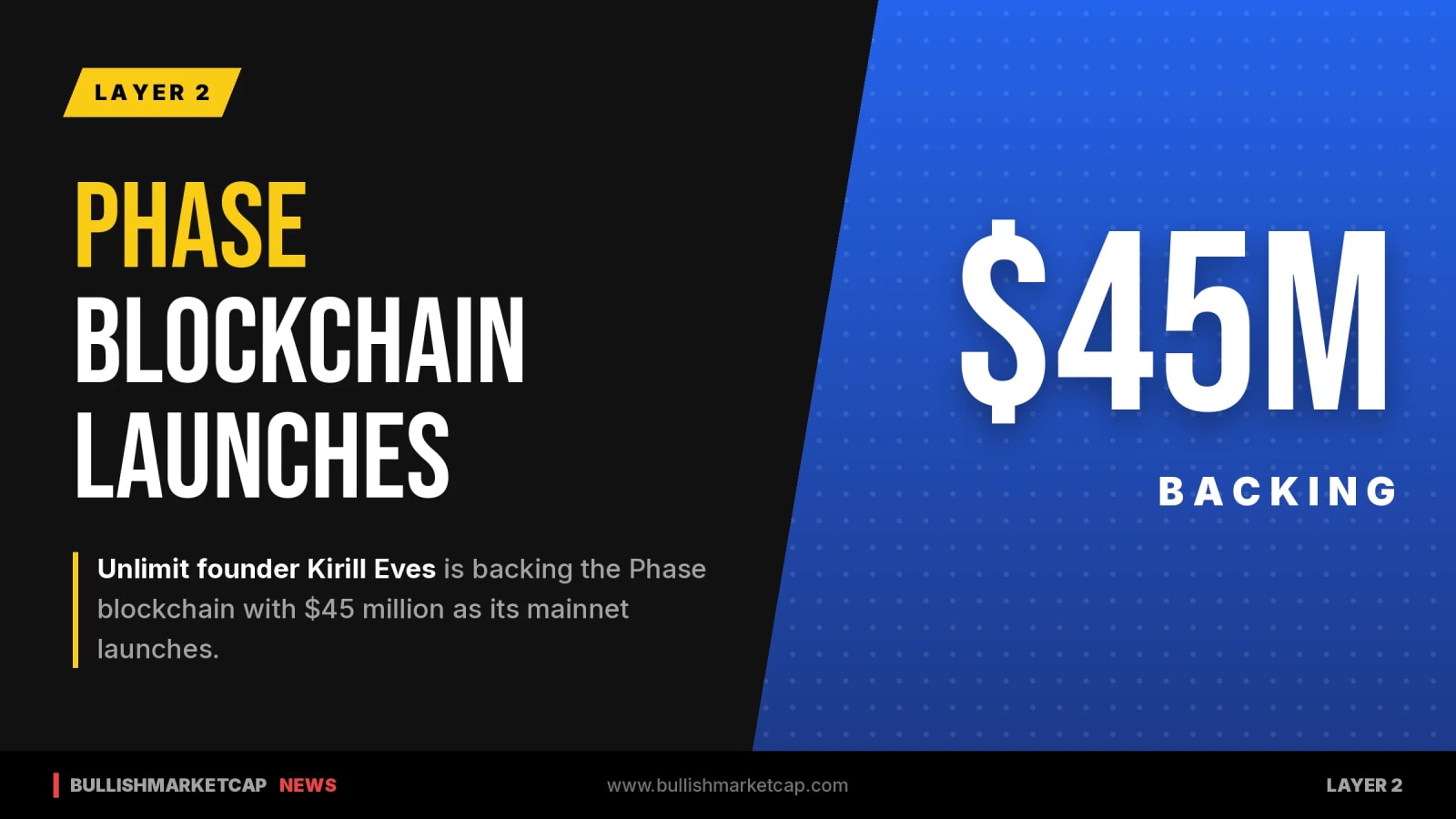 Unlimit Founder Backs Phase Blockchain With $45M