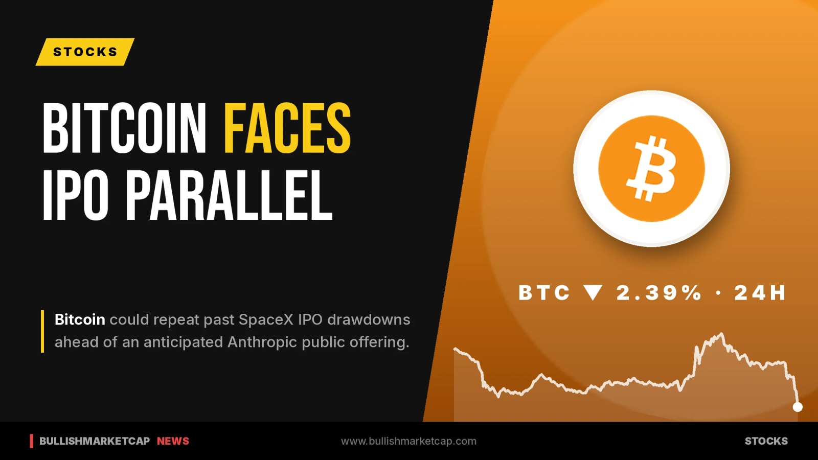 Bitcoin Faces SpaceX IPO Parallel Ahead of Anthropic IPO