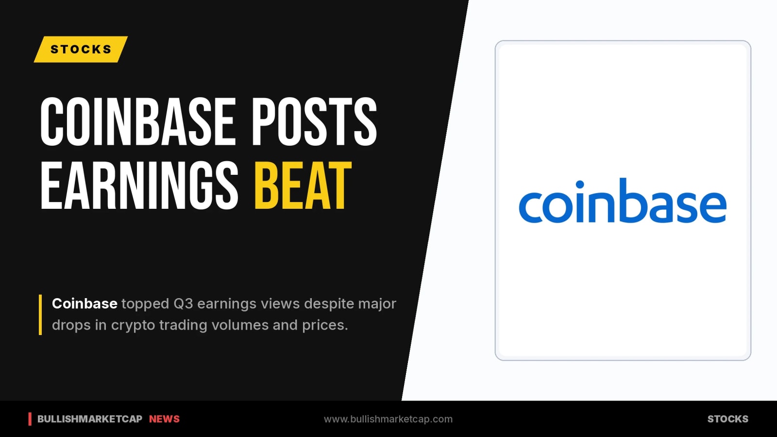 Coinbase Posts Earnings Beat Despite Declining Volume