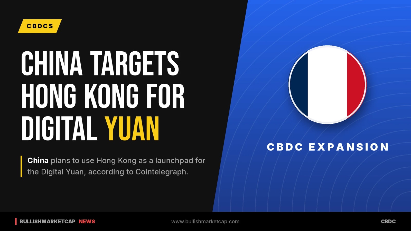 China Plans Hong Kong Launchpad For Digital Yuan