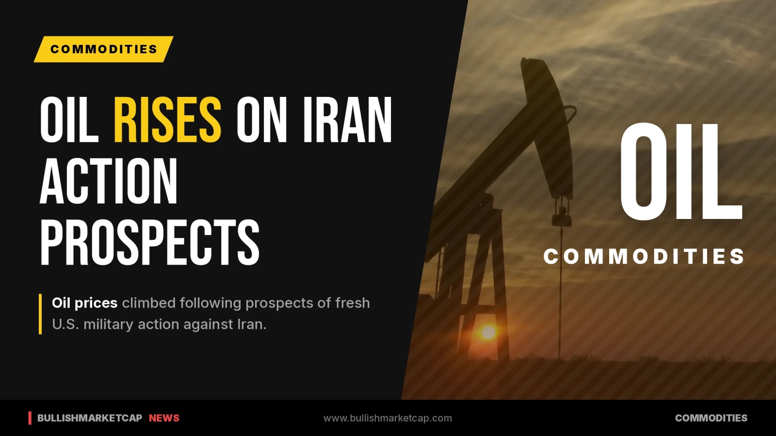 Oil Prices Rise on Fresh U.S. Military Action Prospects Against Iran