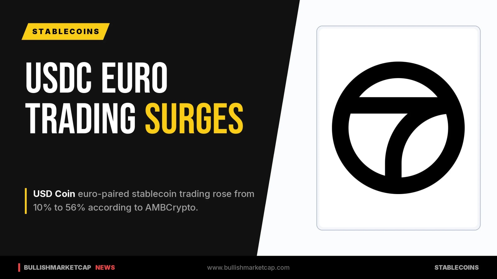 USDC Euro Trading Rises Significantly