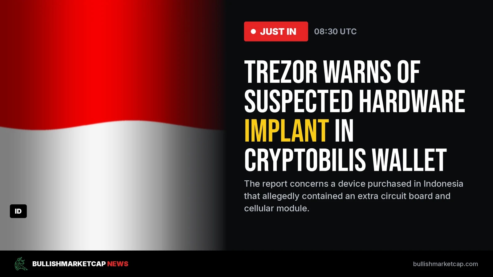 Trezor Warns Of Malicious Implant In CryptoBilis Wallets