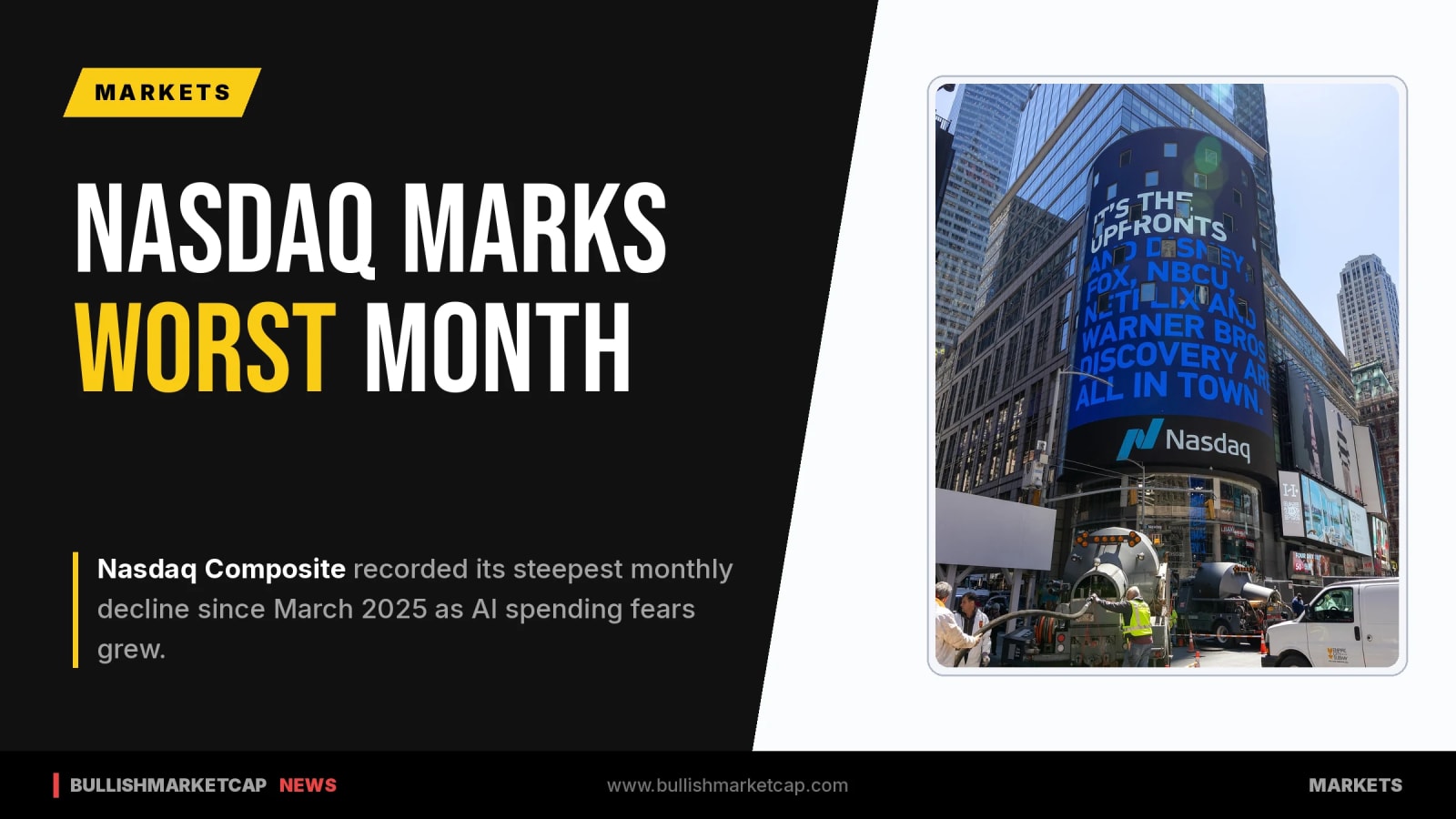 Nasdaq Composite Marks Worst Month Since March 2025