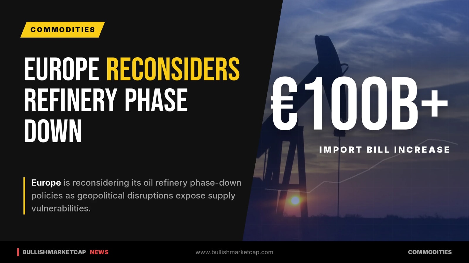 Europe Rethinks Oil Refinery Phase Down Amid Energy Crisis