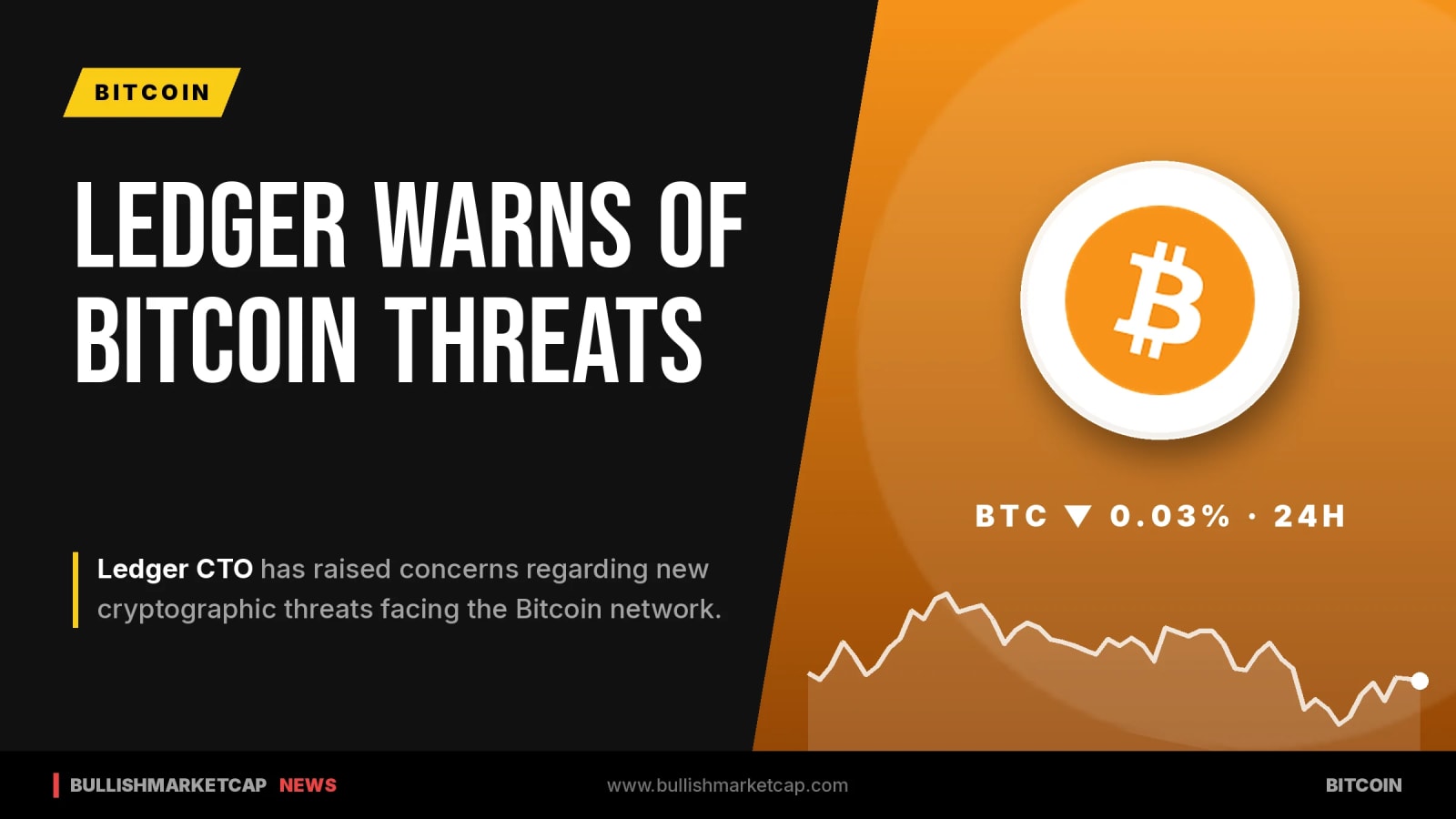 Ledger CTO Warns of Cryptographic Threats to Bitcoin