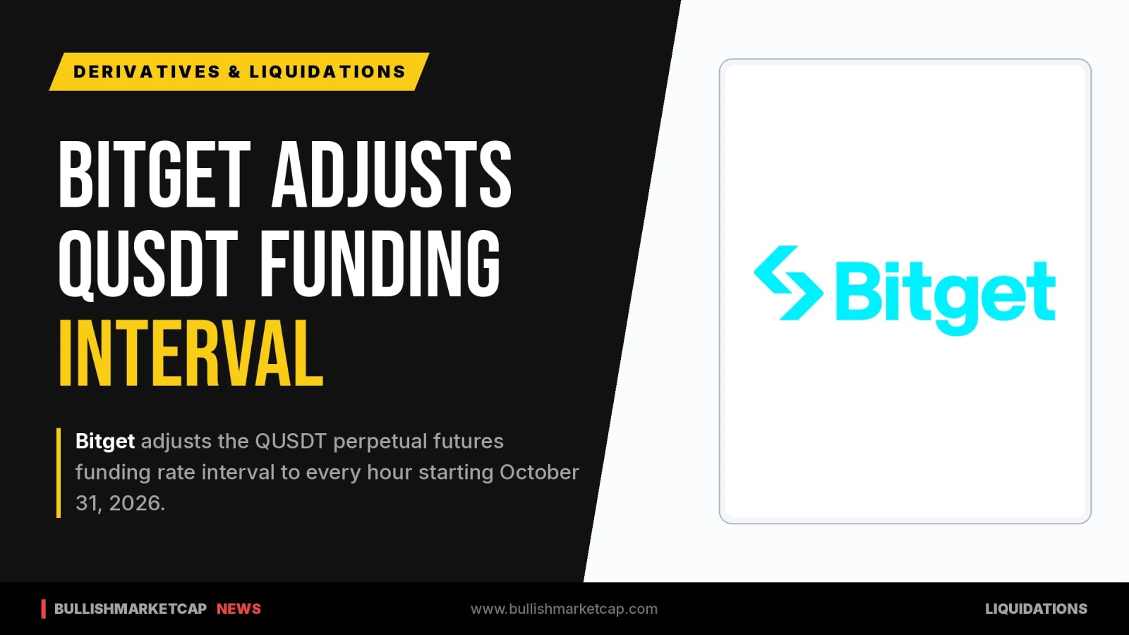 Bitget Adjusts QUSDT Perpetual Futures Interval and Limits