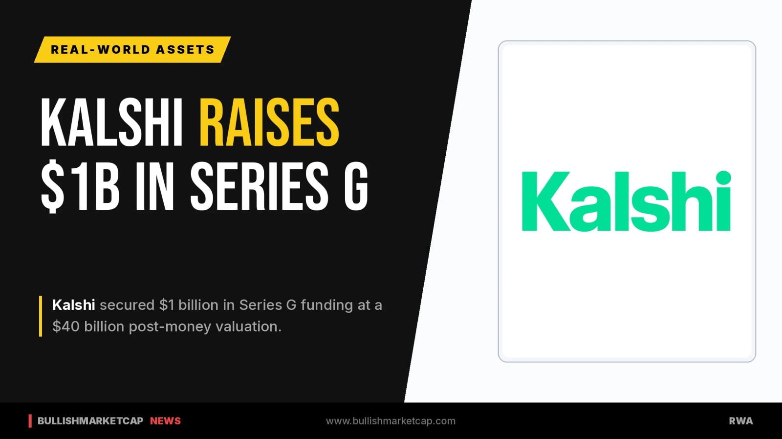 Kalshi Raises $1 Billion in Series G Funding