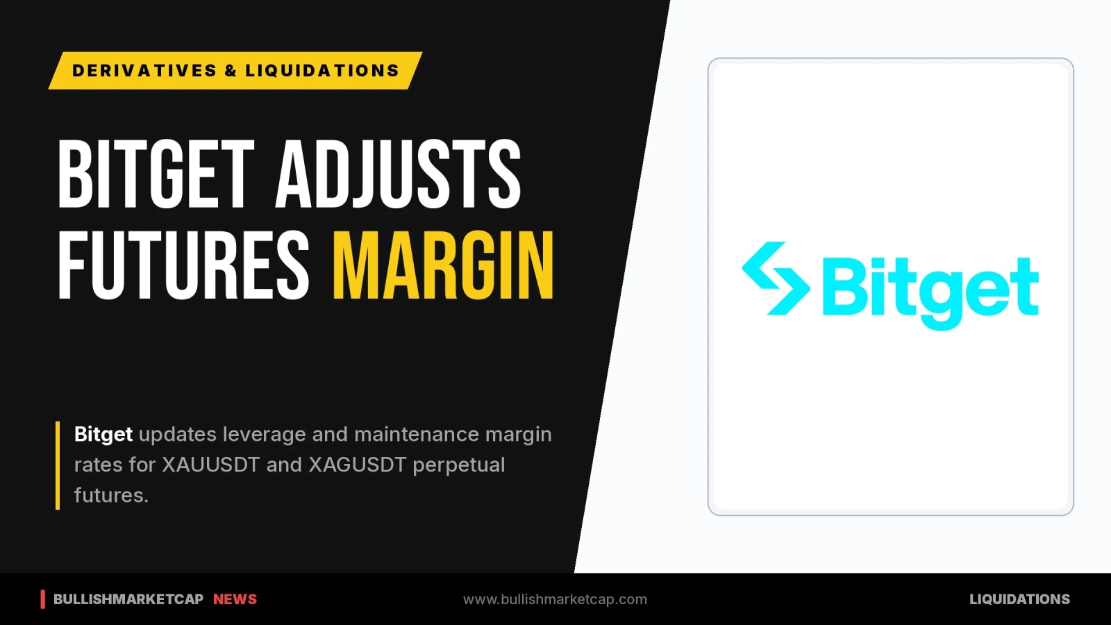 Bitget Adjusts Leverage and Margin for XAUUSDT and XAGUSDT