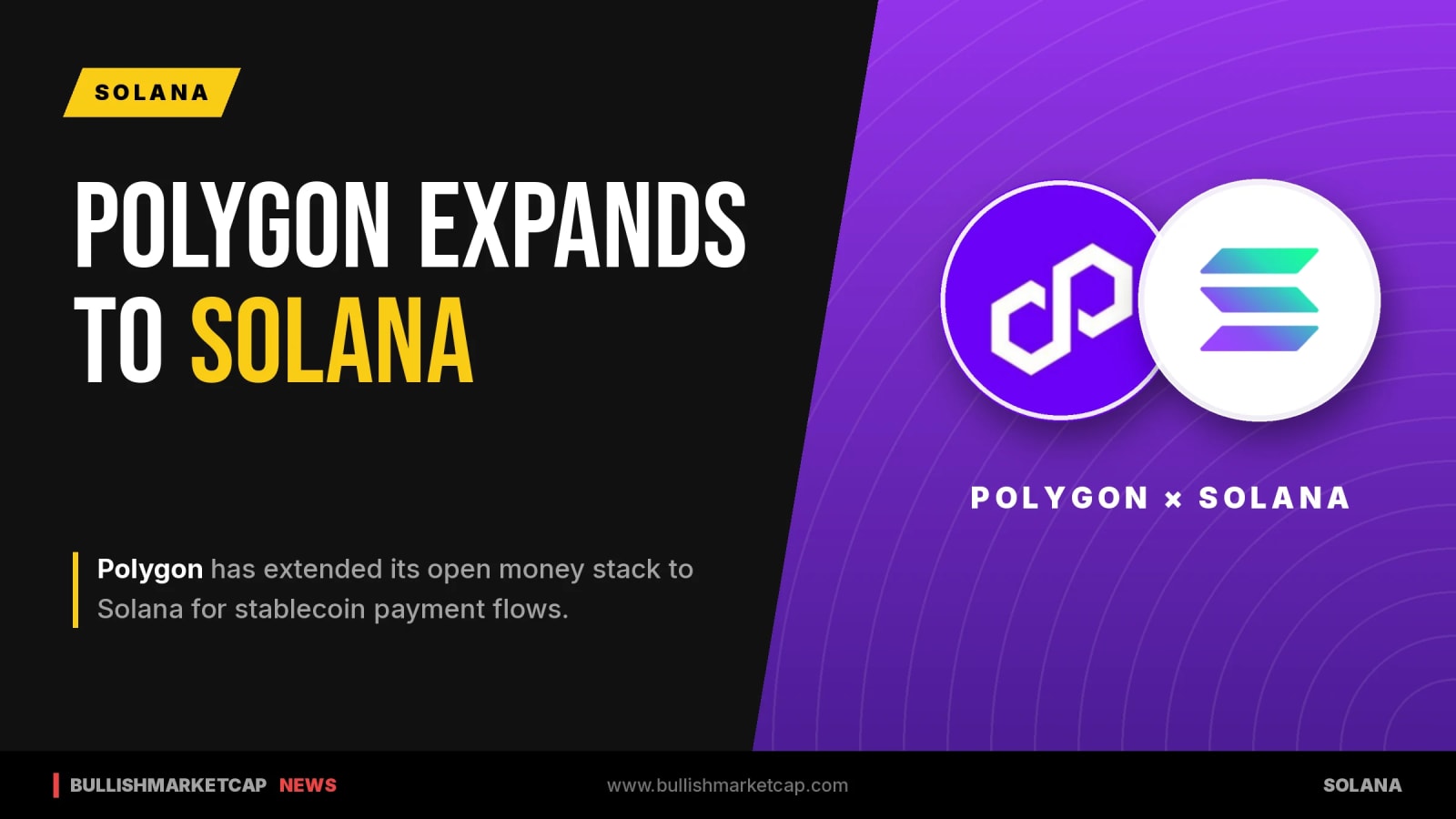 Polygon Extends Open Money Stack to Solana